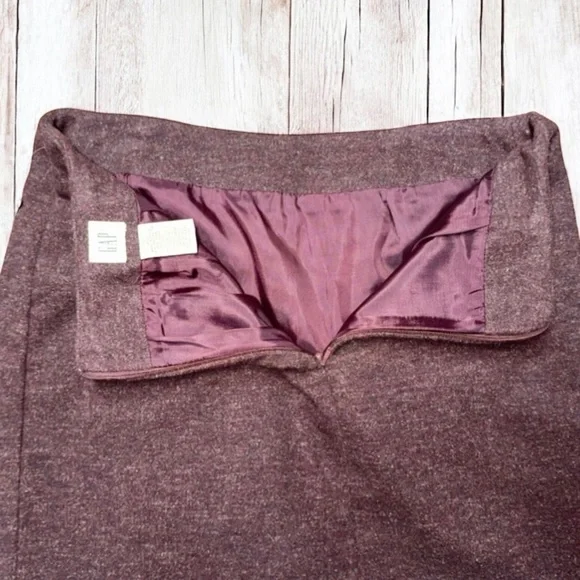 GAP Women’s Wool Linen Blend Burgundy Mini Skirt ~ Size 8 ~ NWT - Picture 5 of 6